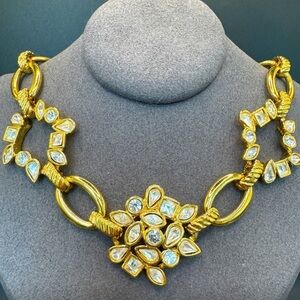 Yves Saint Laurent 18K gold plated vintage necklace